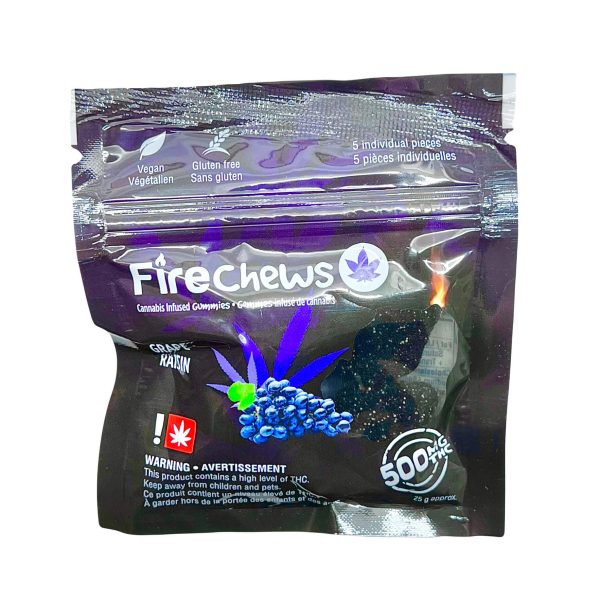 FIRE CHEWS (500-MG-THC) GRAPE