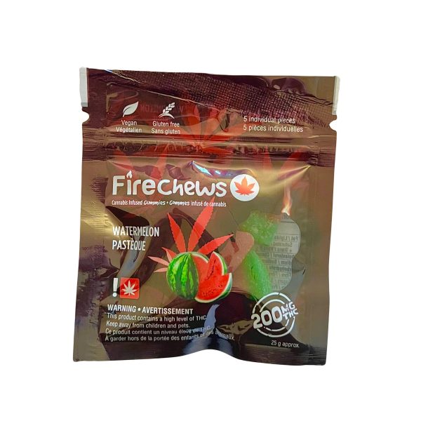 FIRE CHEWS – WATERMELON (200-MG-THC)