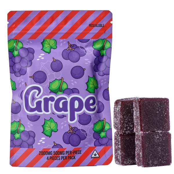 SUPER DOSE GUMMYS – (2000-MG-THC) GRAPE