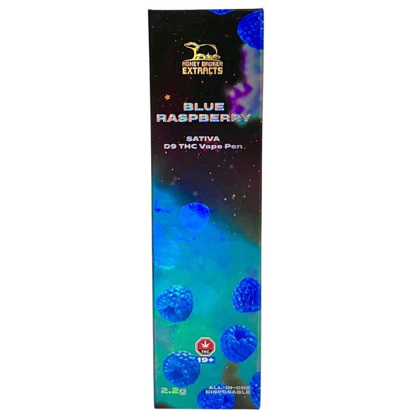 HONEY BADGER VAPE PEN - BLUE RASPBERRY (2G)