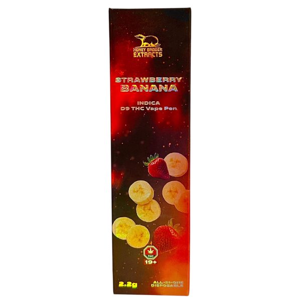 HONEY BADGER VAPE PEN - STRAWBERRY BANANA (2G)