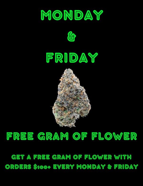 MONDAY & FRIDAY Free Product