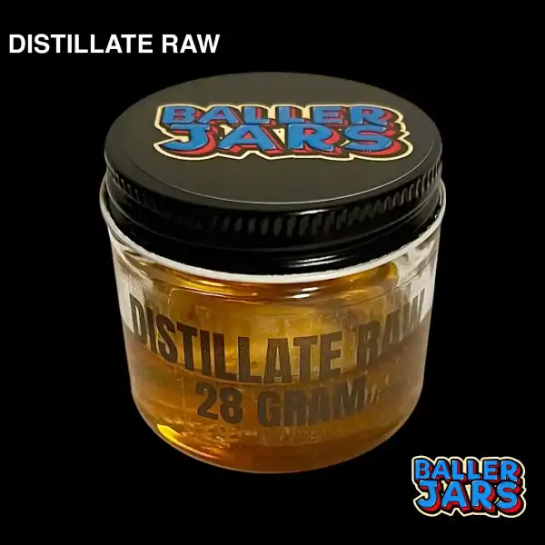 RAW-BALLER-JAR- BALLER JAR DISTILLATE – RAW (28 GRAMS)