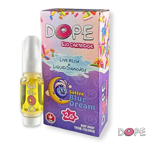 DOPE LIVE RESIN X LIQUID DIAMONDS VAPE CART – BLUE DREAM (2 GRAM)