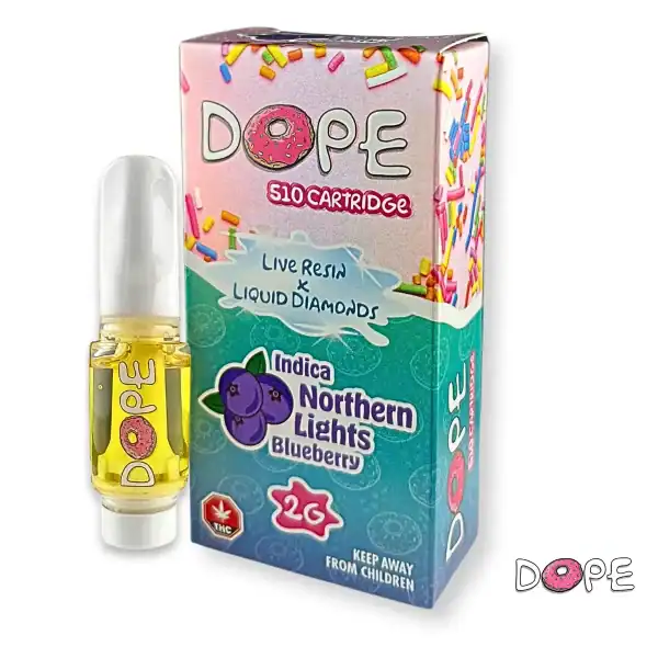 DOPE-Cartridge-2g-Northern-Lights DOPE LIVE RESIN X LIQUID DIAMONDS VAPE CART – NORTHERN LIGHTS BLUEBERRY (2 GRAM)