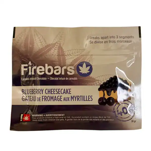 FIRE BARS – (140-MG-THC) BLUEBERRY CHEESECAKE