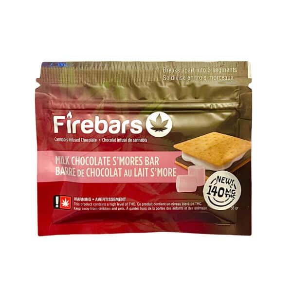 FIRE BARS – MILK CHOCOLATE SMORES (140-MG-THC)