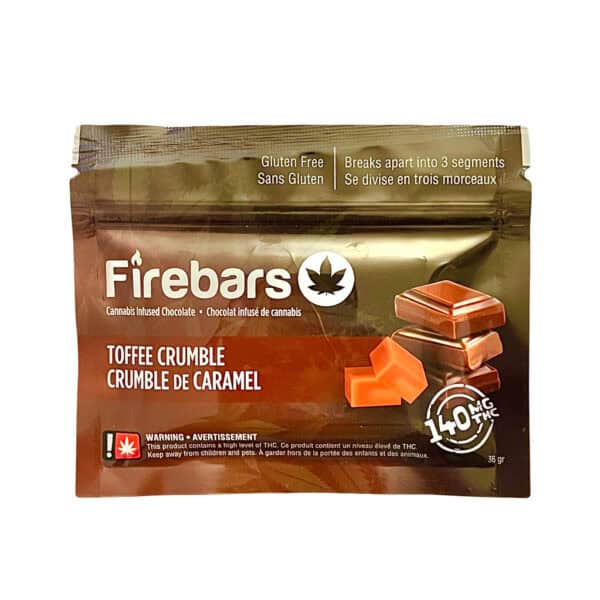 FIRE BARS – (140-MG-THC) TOFFEE CRUMBLE