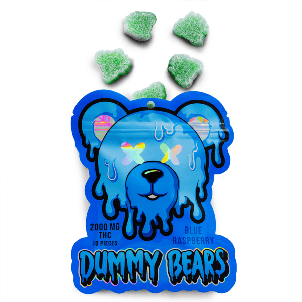 DUMMY BEARS GUMMYS (2000-MG-THC) – BLUE RASPBERRY