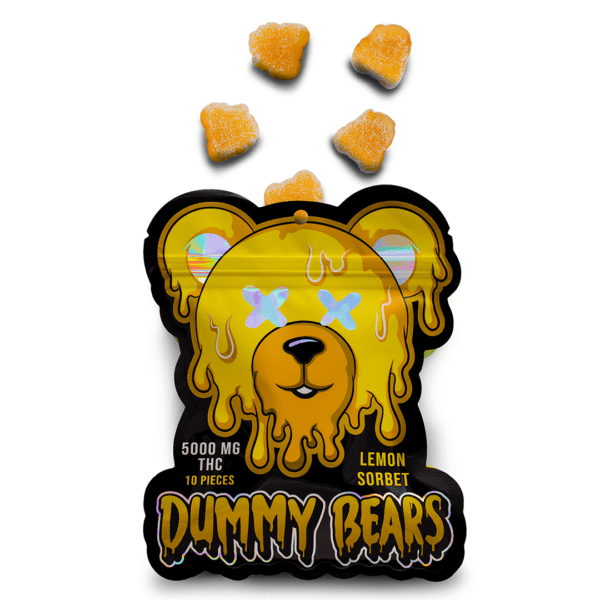 DUMMY BEARS GUMMYS (5000-MG-THC) – LEMON SORBET