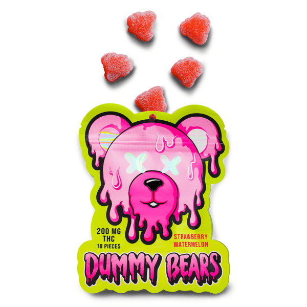 DUMMY BEARS GUMMYS (200-MG-THC) – STRAWBERRY WATERMELON