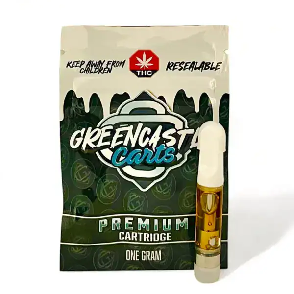 GREEN CASTLE DISTILLATE VAPE CART - CHERRY LEMON CAKE