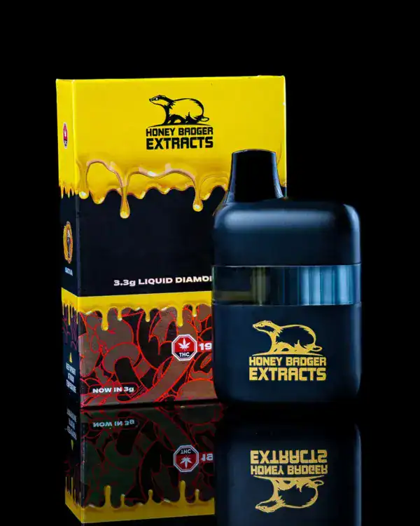 HONEY BADGER LIQUID DIAMOND VAPE – CHERRY ZLUSHIE (3 GRAM)